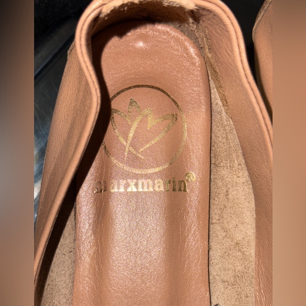 MARXMARIN WOMEN'S BALLET FLATS with Gold Detail - Picture 11 of 11